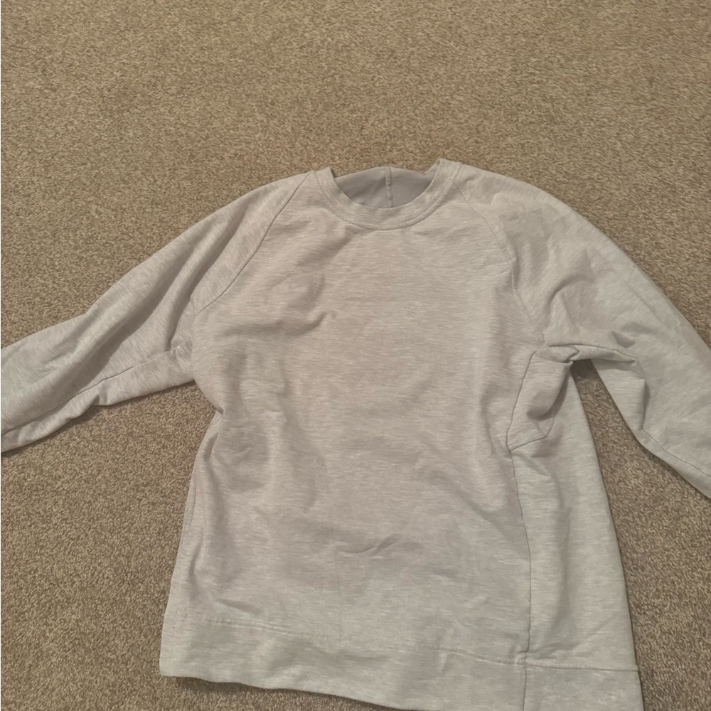Light grey Lulu Lemon sweatshirt